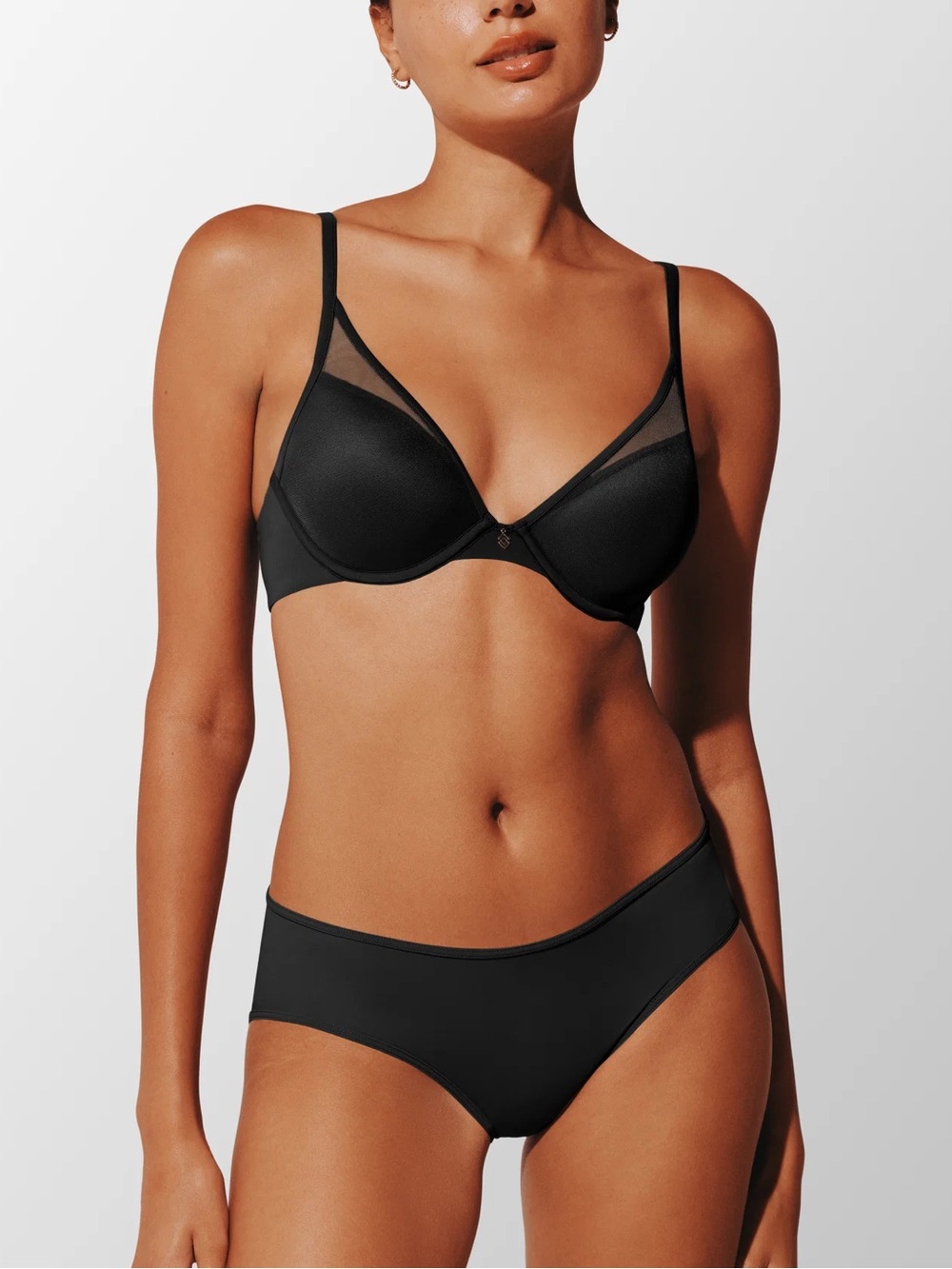 Thirdlove Black 24/7 Classic Contour Uplift Plunge Bra